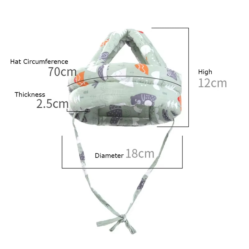 Anti-Collision Protective Hat Baby Safety Helmet Soft Comfortable Head Security & Protection Adjustable Hats Baby Toddler Cap